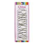 Chloe 10pcs Twin Beads Ponytailers 20mm Transparent clear