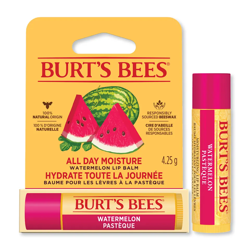 605_watermelom Buret's Bees Lip Balm Blister - 0.15oz (Watermelon) - Image 1