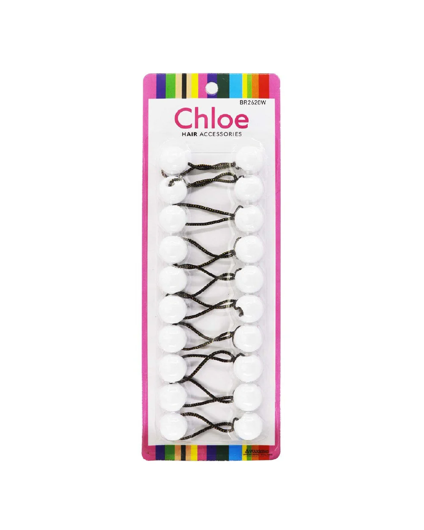 241.png Chloe 10pcs Twin Beads Ponytailers 20mm Transparent - 20mm - Image 1