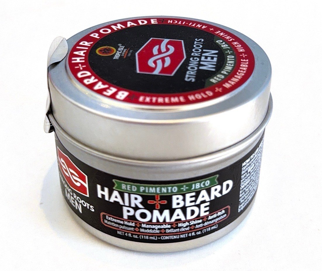 IMG_5717 TROPIC ISLE LIVING Strong Roots Men Hair & Beard Pomade (4oz) - Image 1