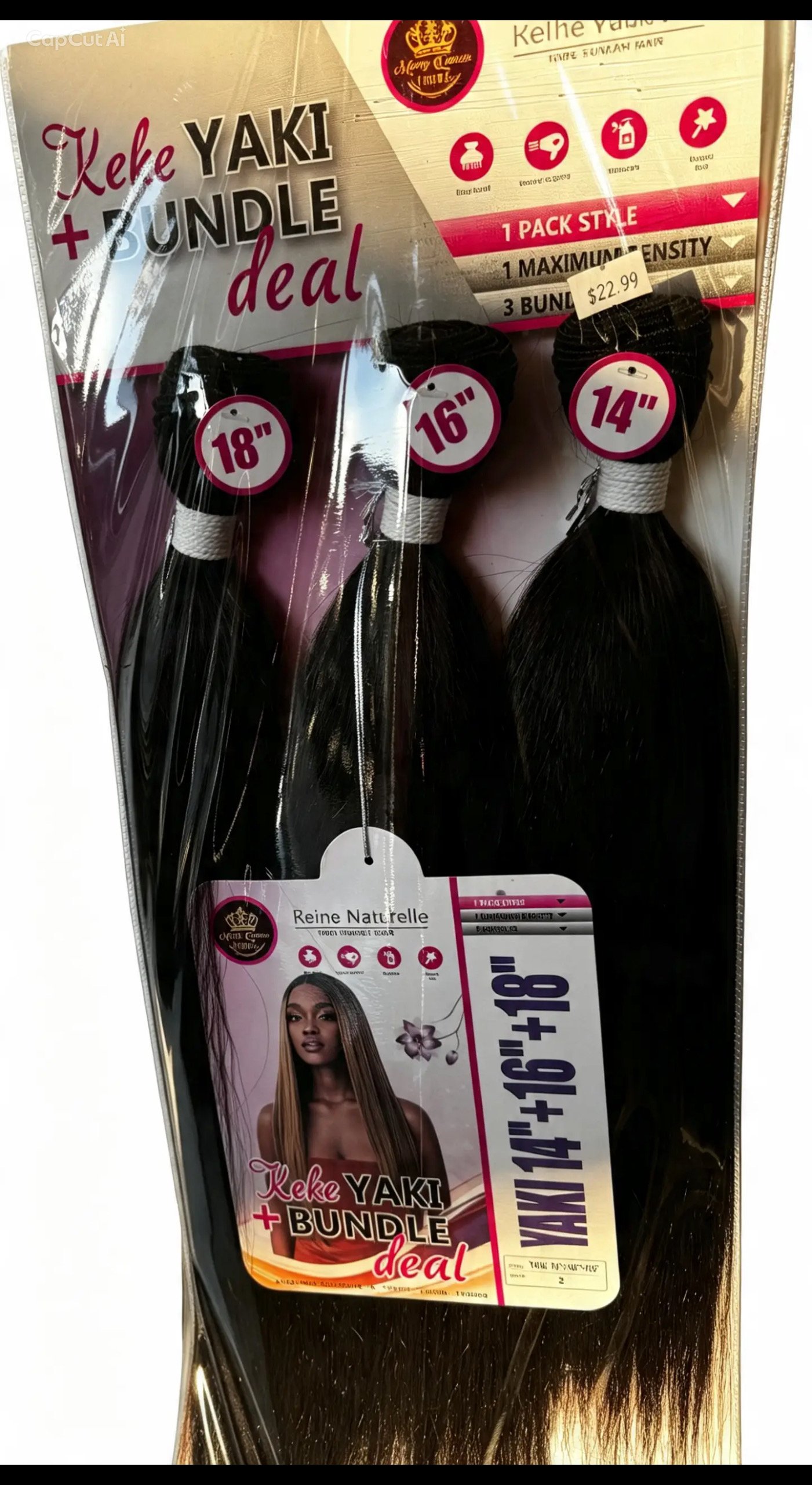 copy_93E07AE6-5E44-4E51-99A1-739FAAAAFB69 Keke Yaki & Bundle Deal 14"16"18 inches #2 - Image 1